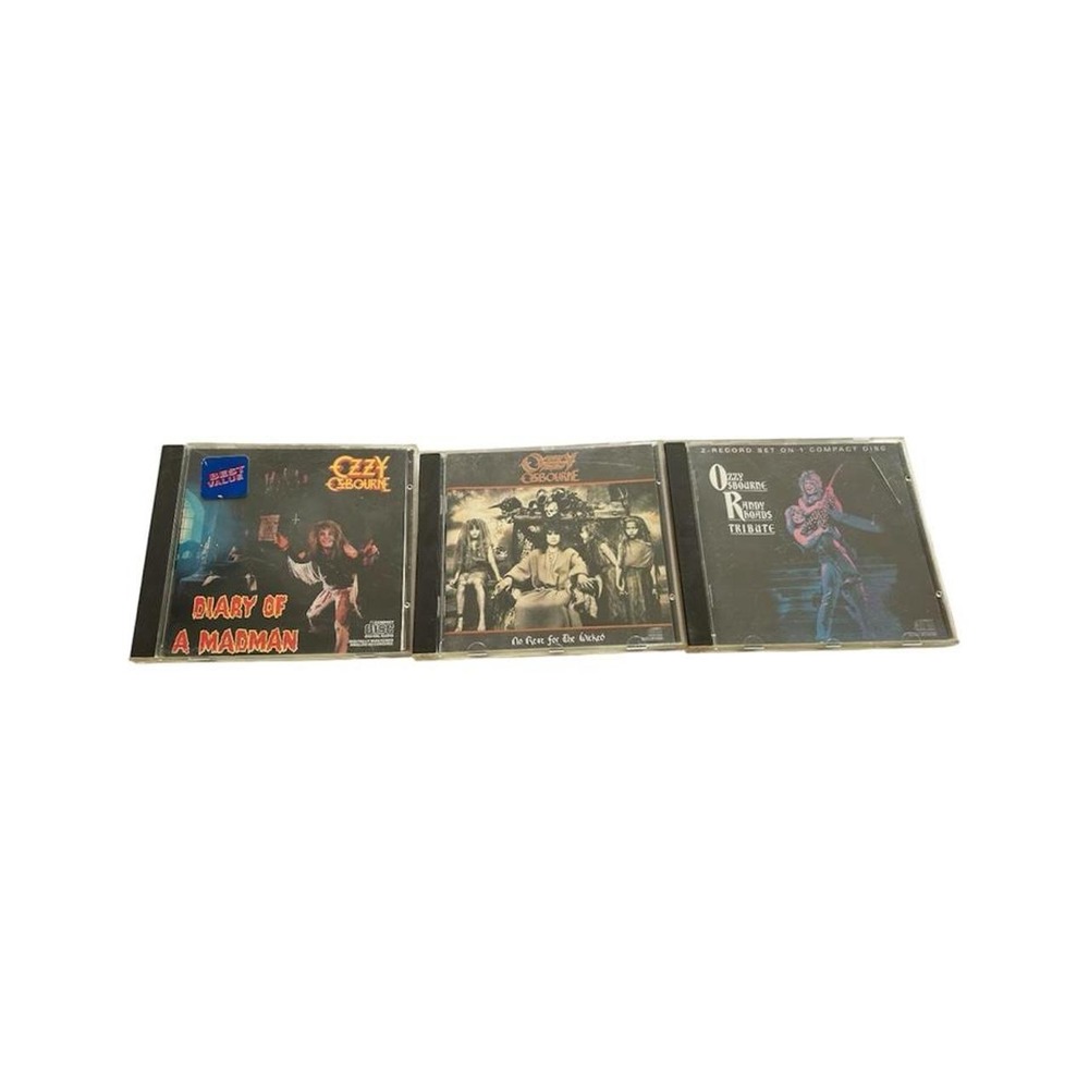 Ozzy Osbourne CD Lot Diary of a Madman No Rest for the Wicked Tribute 80s Rock